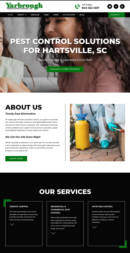 Pest control solutions in Hartsville SC eliminating common household pests and maintaining a clean, safe environment