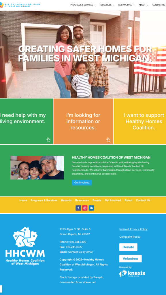 Community program by Healthy Home Coalition of West Michigan promoting safe and healthy homes.