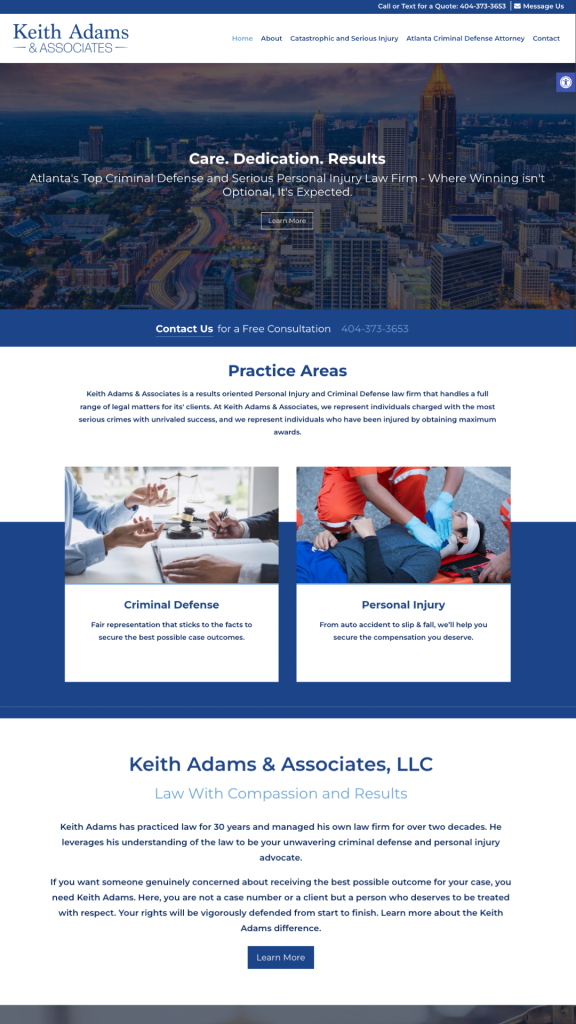 Keith Adams and Associates criminal defense attorney representing clients in court with strong legal advocacy