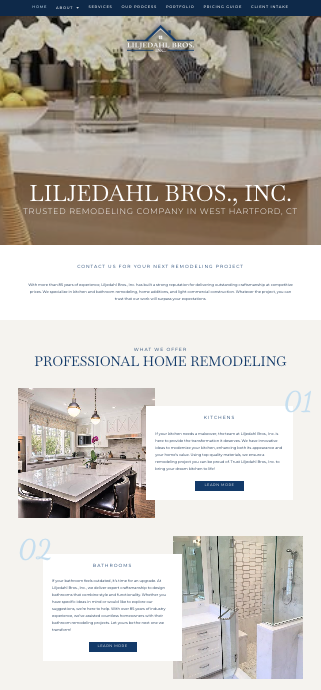 Liljedahl Bros Inc professional remodeling team working on a residential construction and home renovation