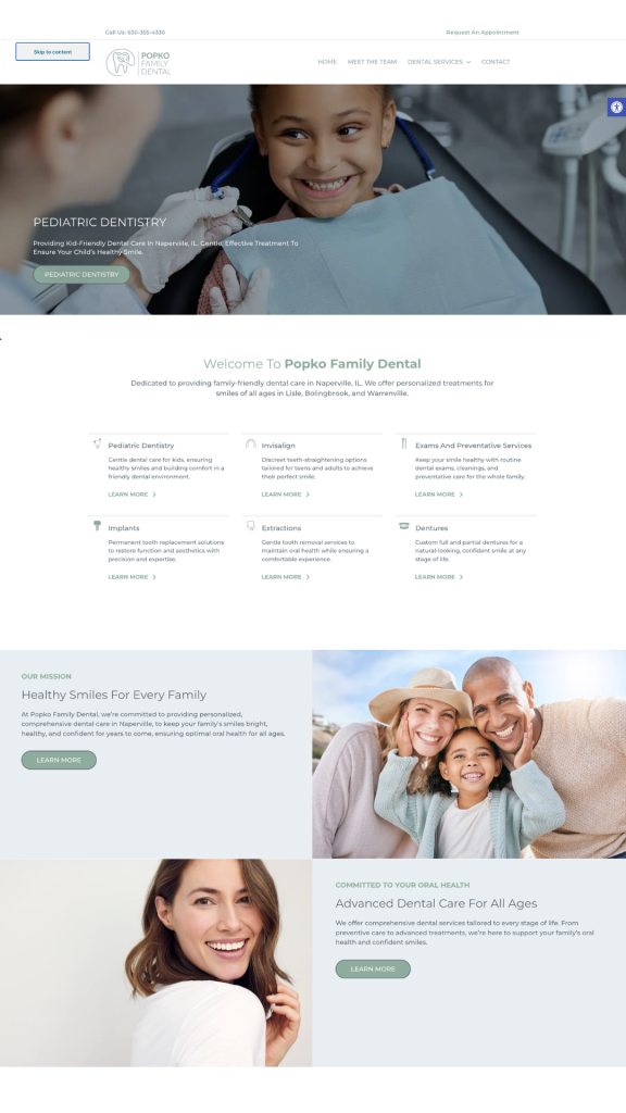 Popko Family Dental caring for healthy smiles of families across Naperville Lisle Bolingbrook and Warrenville