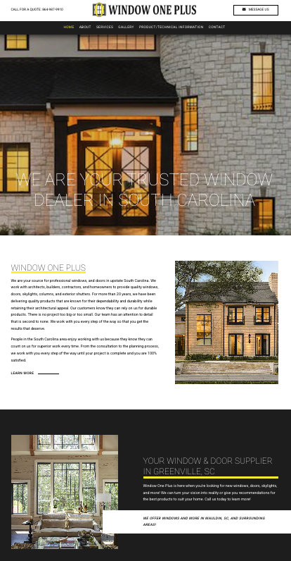 Stylish modern home featuring large windows installed by Window One Plus providing natural light and elegant design